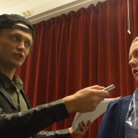 Lorraine and a reporter